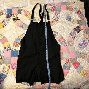 Black Torrid Linen-Blend Shirts Overall Romper Plus Size 0